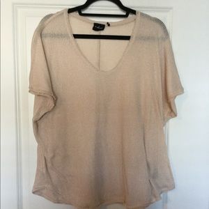 Beige V-Neck